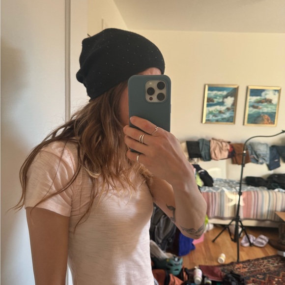 Cute wool blend Slouch Beanie - Picture 2 of 5